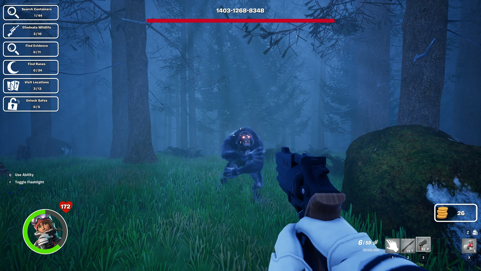 Spotting the Werewolf in a moonlit forest